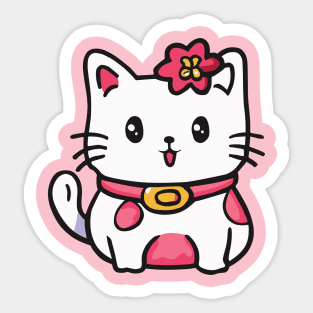 cute cat drawing cartoon Sticker